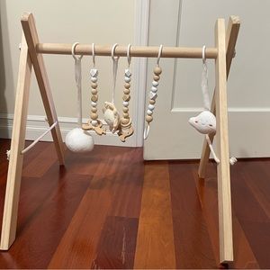 LIKE NEW Wooden Baby Gym